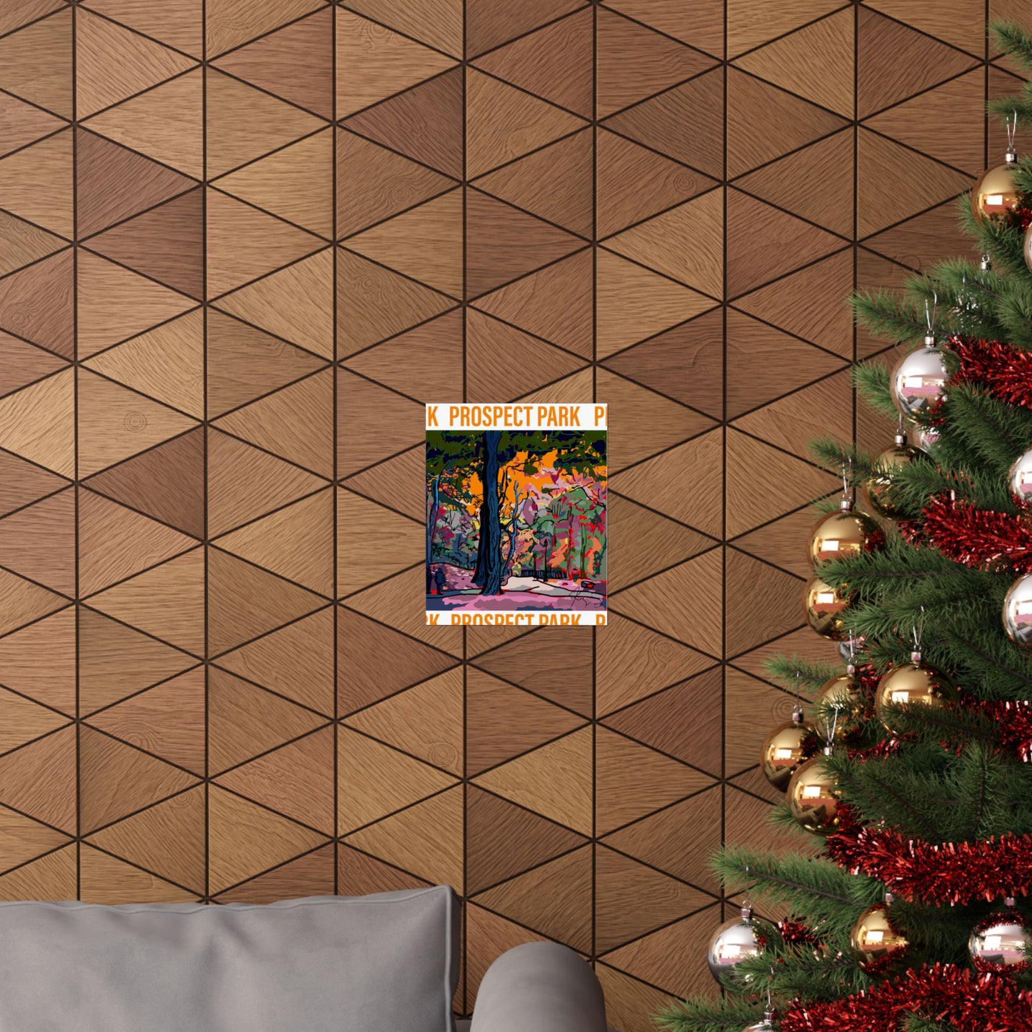 Prospect Park in Fall Pop Art Poster