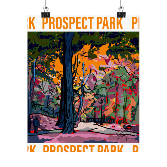 Prospect Park in Fall Pop Art Poster
