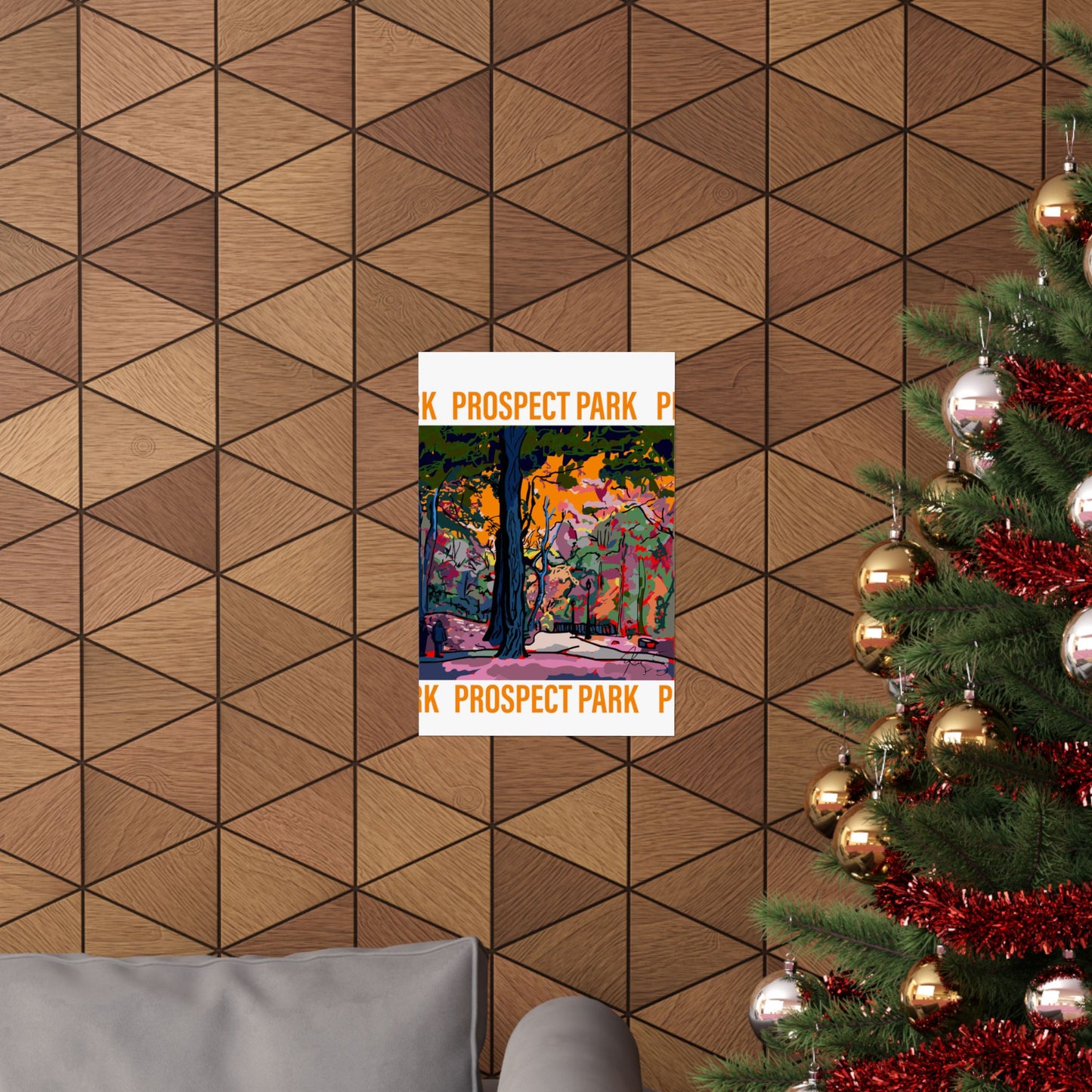 Boston in Fall Pop Art Poster